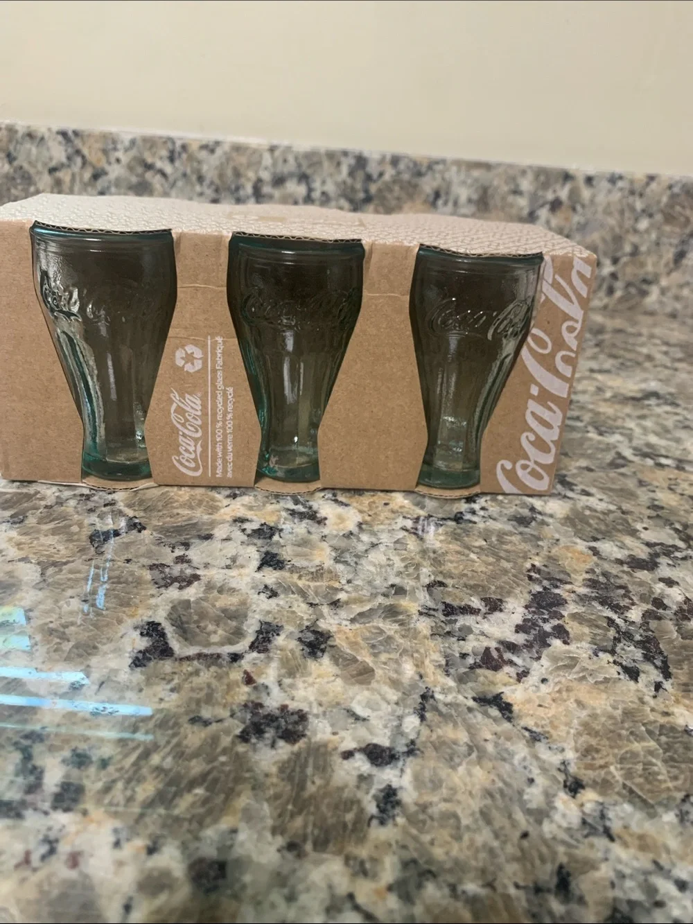 Coca-Cola Set of 6 Small Glass Coke shot glasses